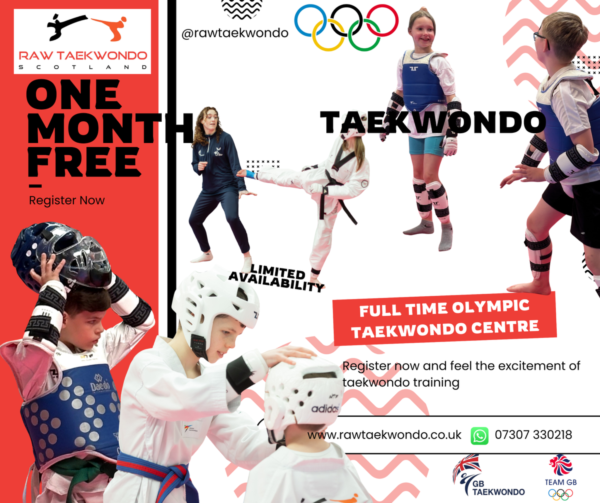 Raw Taekwondo Scotland Facebook ad