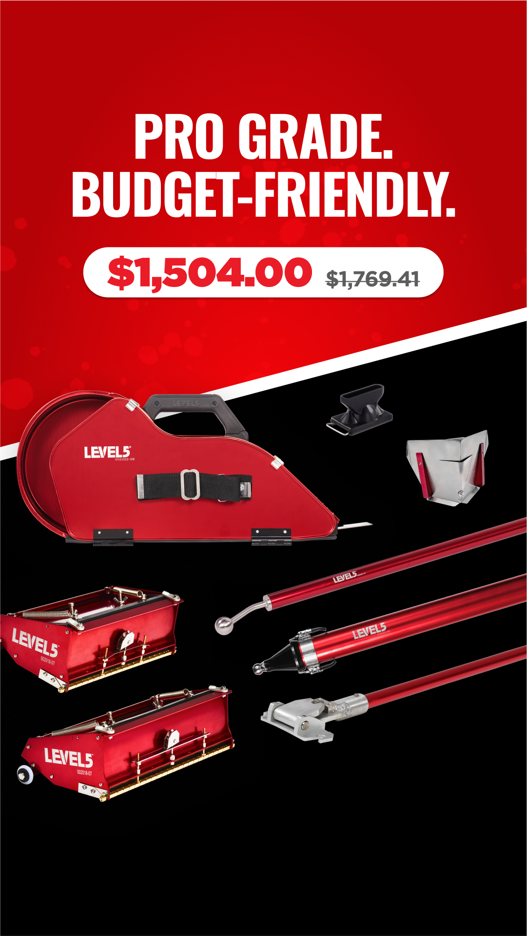 LEVEL5 Tools Facebook ad from Sep 22, 2025
