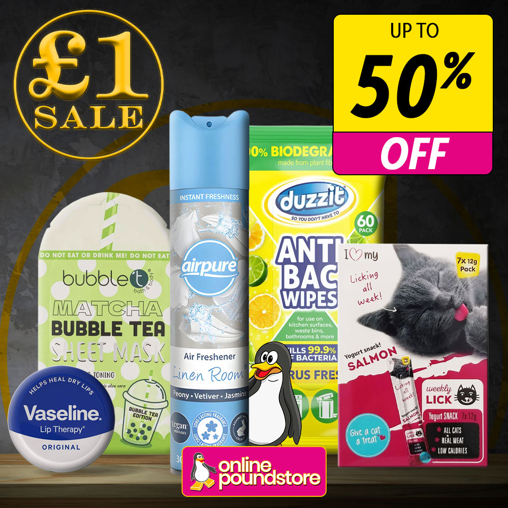 Online Pound Store Facebook ad: Shop £1 Sale
