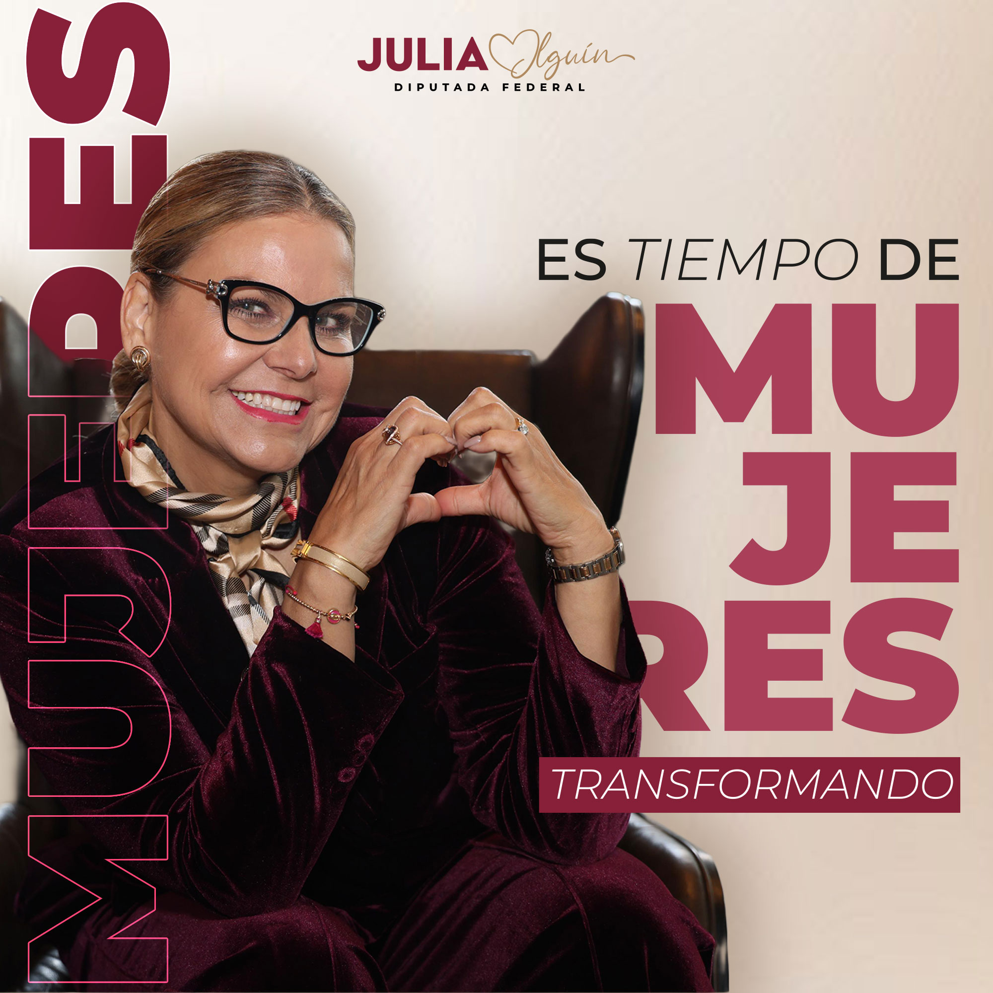 Julia Olguín Serna Facebook ad: La transformación sigue escribiendo nuevas páginas de…