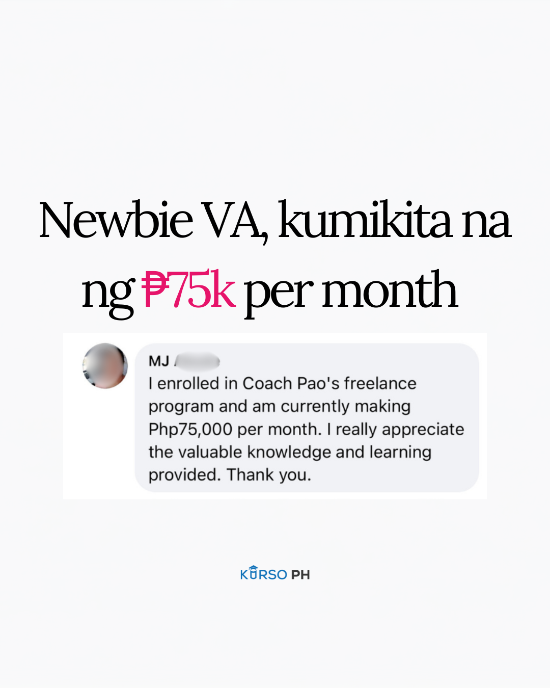 Kurso.ph Facebook ad