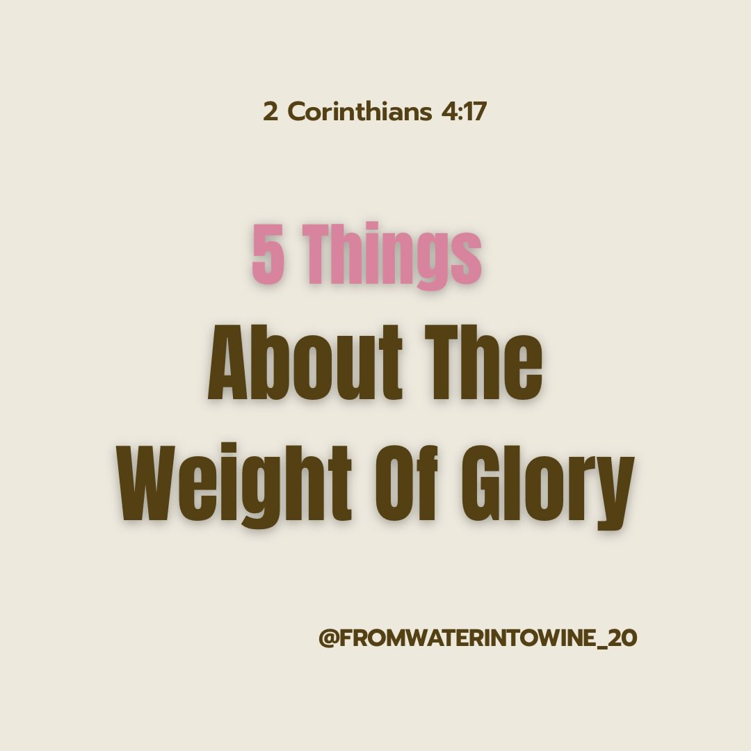 fromwaterintowine_20 Facebook ad: The Weight of Glory