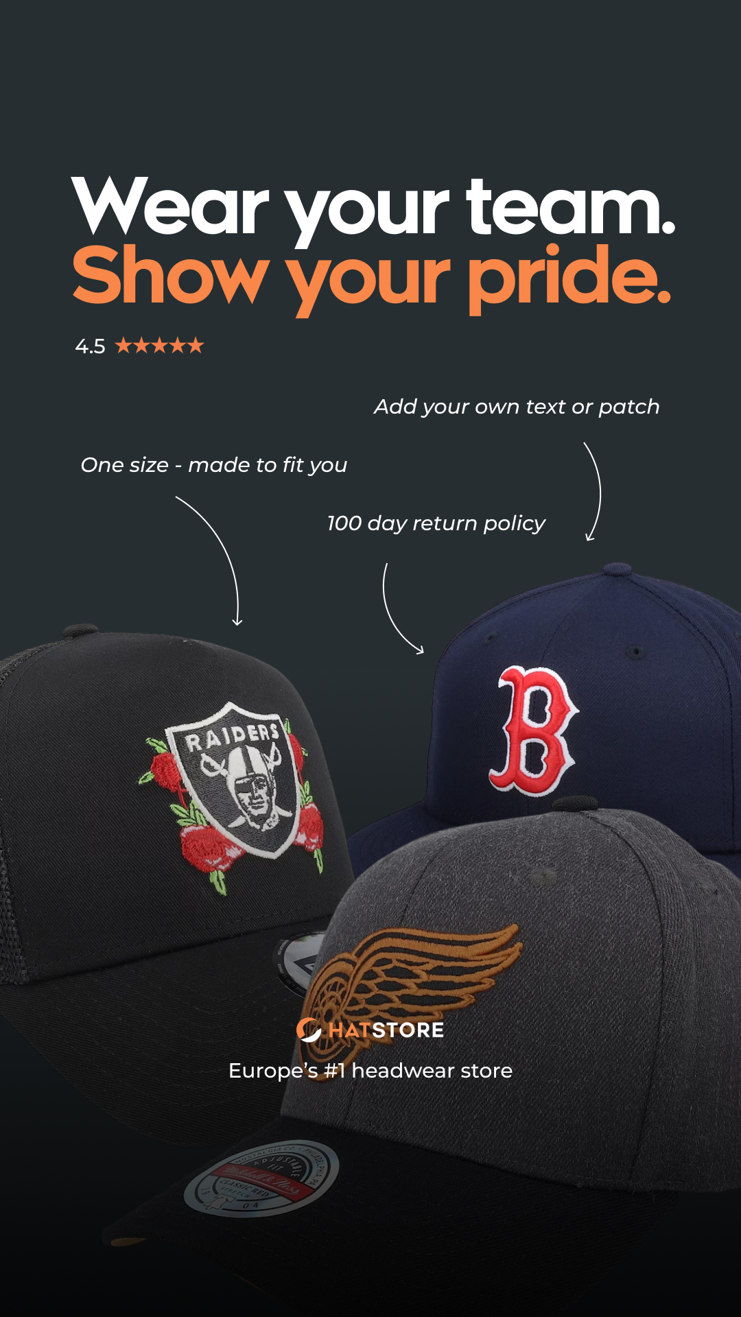 Hatstore Facebook ad