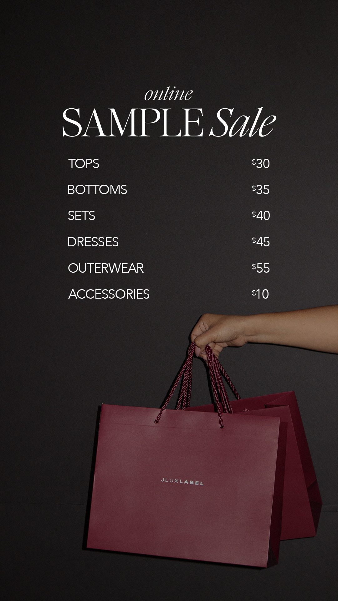 JLUXLABEL Facebook ad