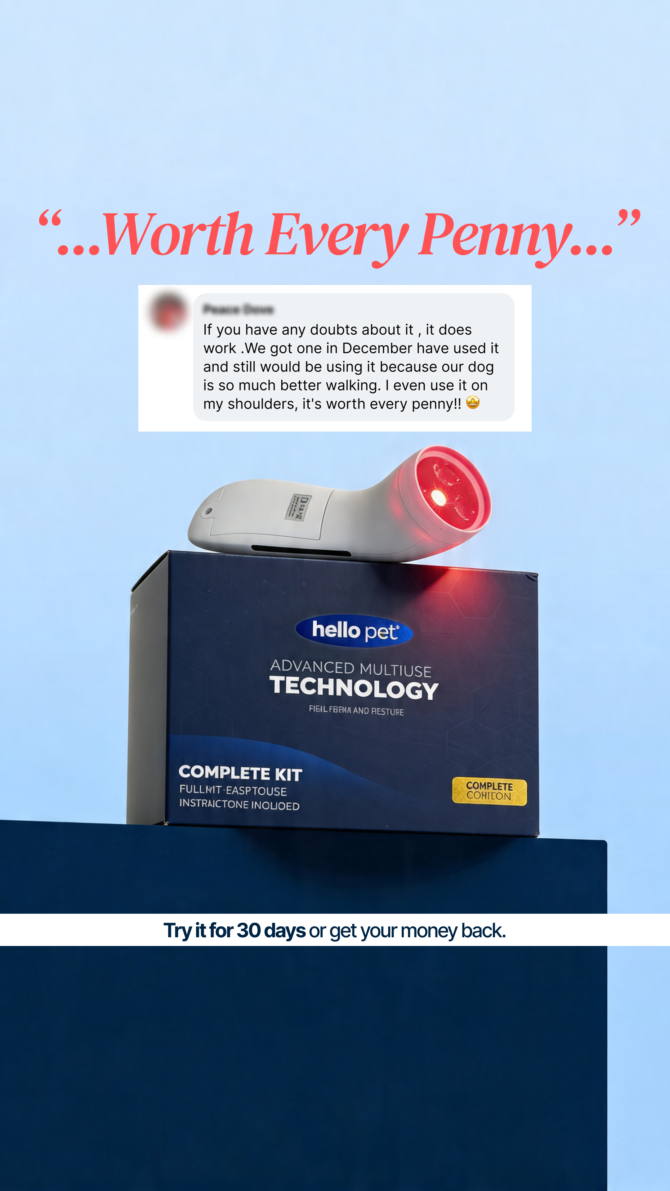 Helio Pet Facebook ad