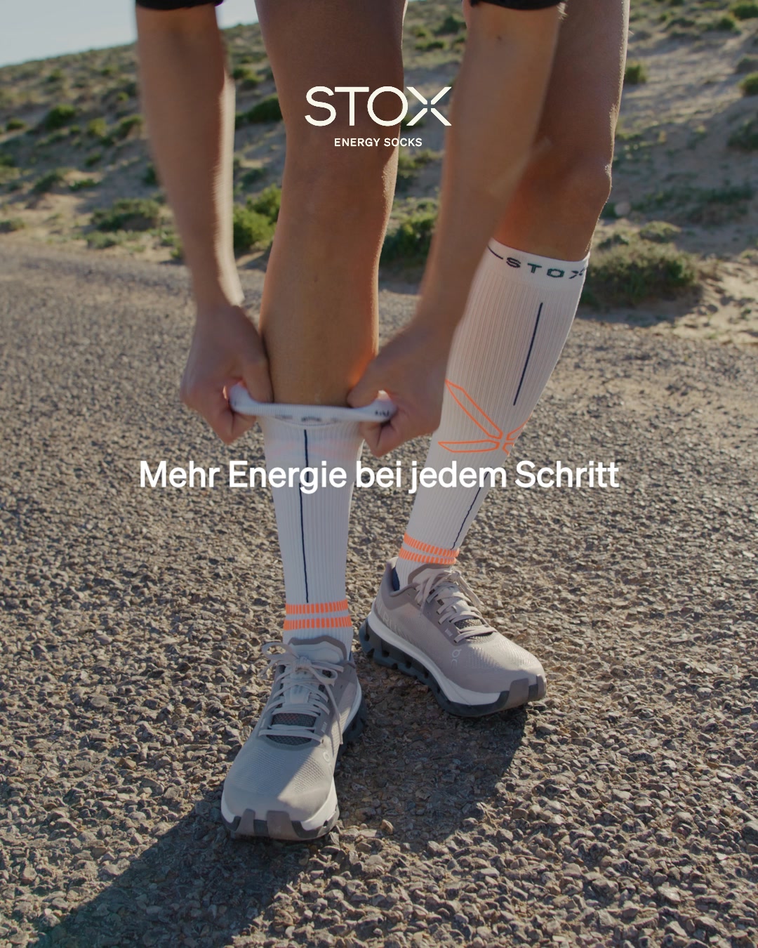 STOX Energy Socks Facebook ad: Premium-Kompressionssocken