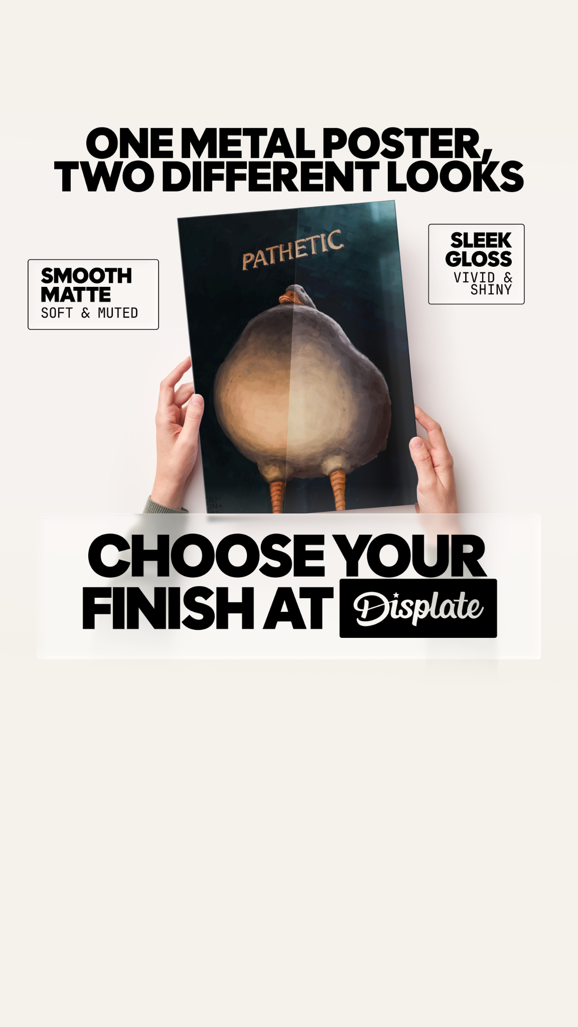 Displate Facebook ad