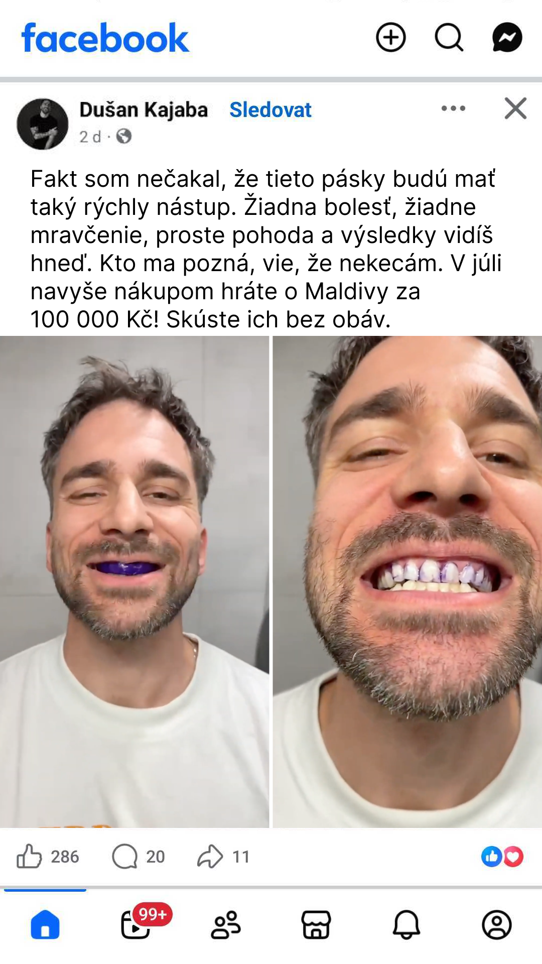 LYSS CZ/SK Facebook ad