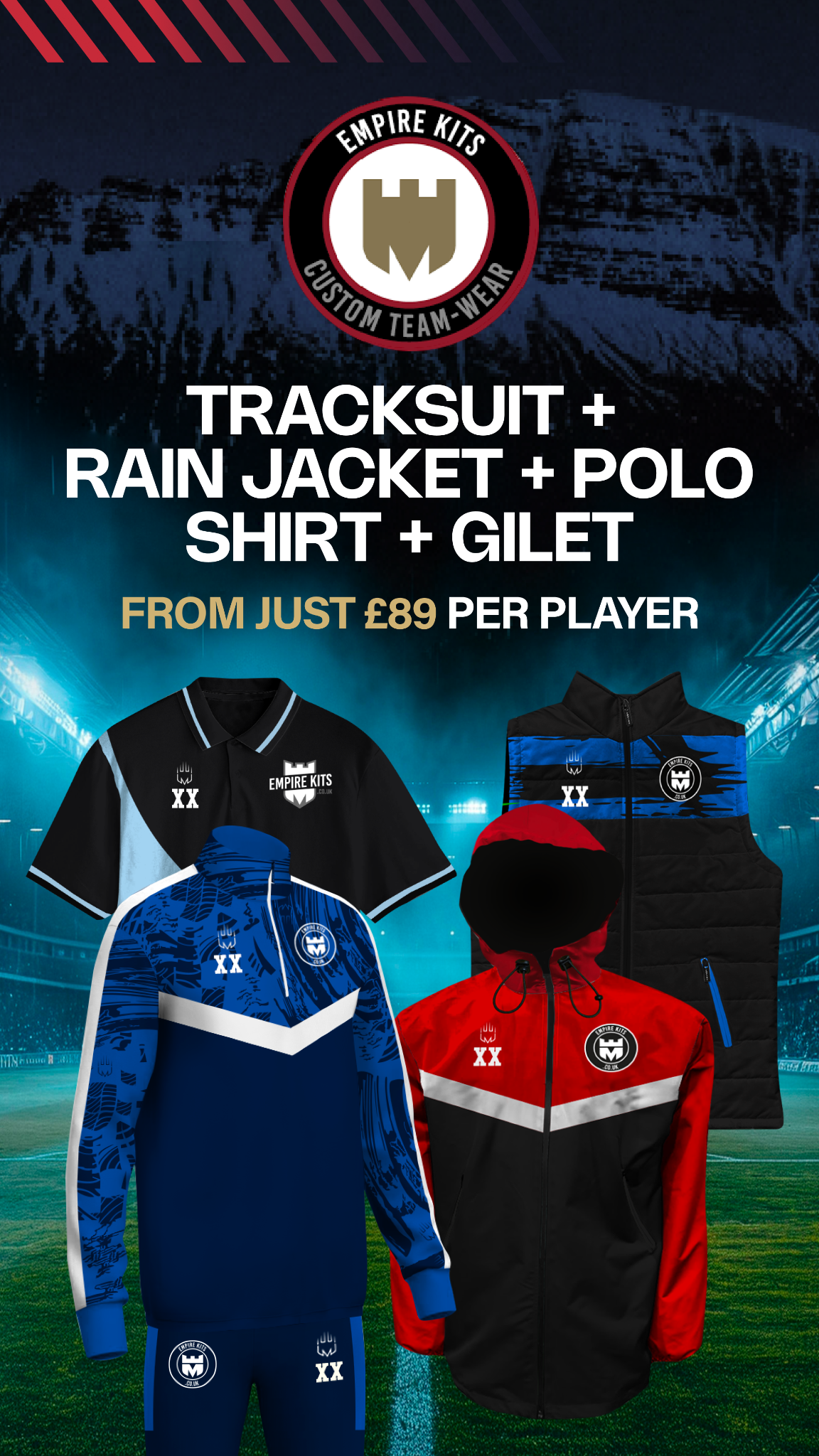Empire Kits Facebook ad from Jul 16, 2026