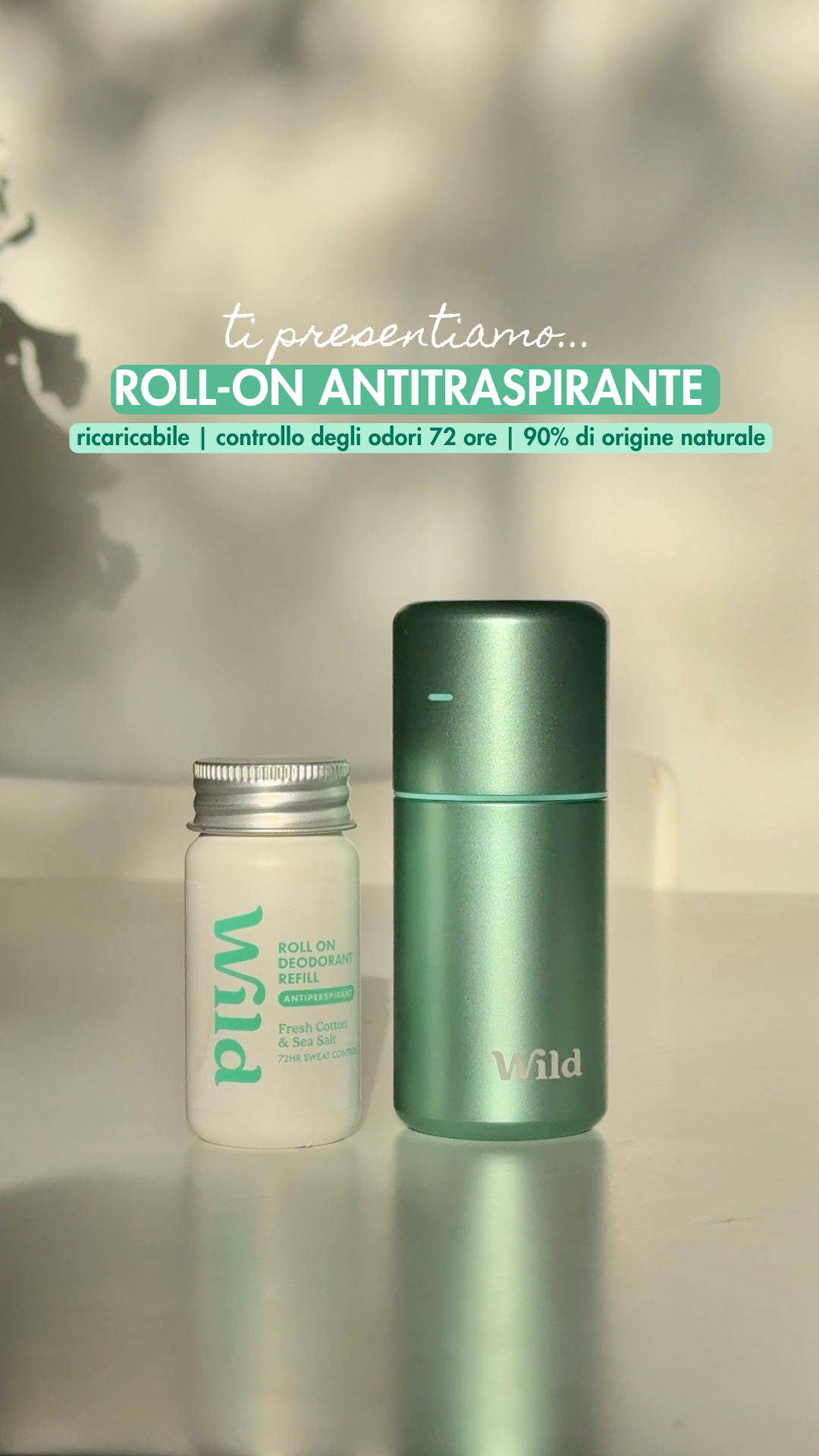 Wild Facebook ad: Passa all'antitraspirante ricaricabile Wild