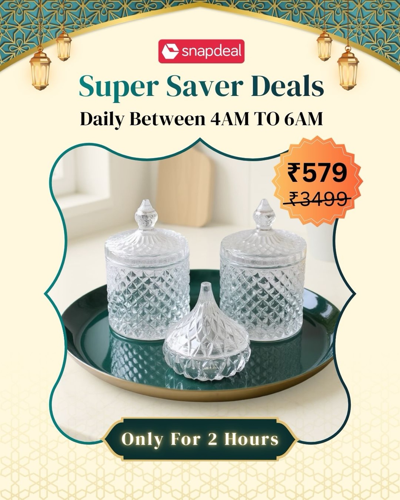 Snapdeal Facebook ad: Elegant home accents.