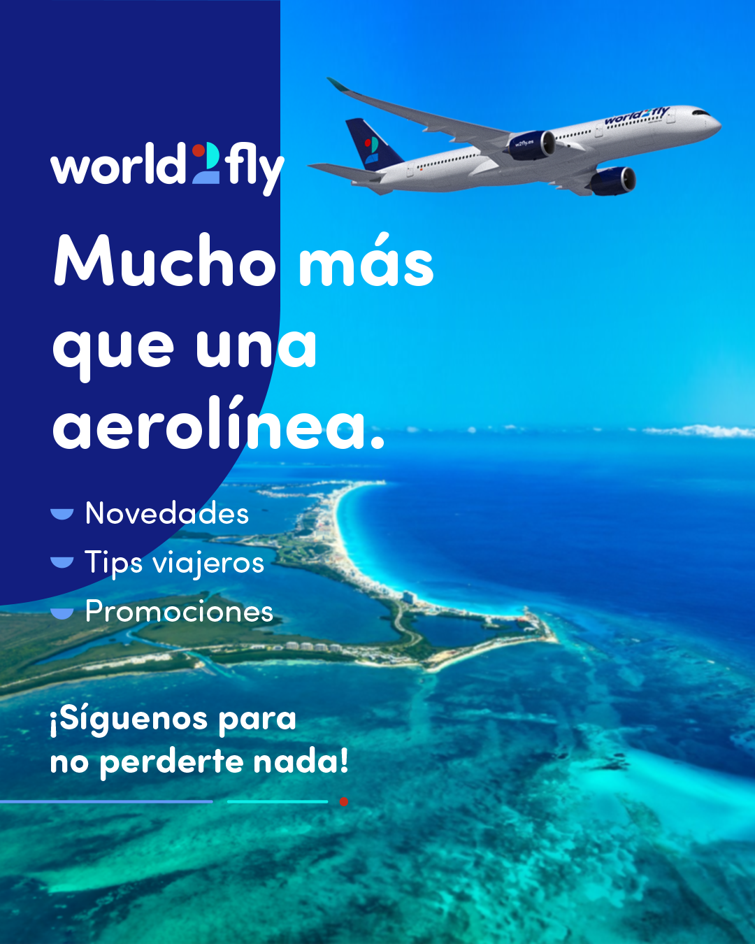 World2Fly Facebook ad