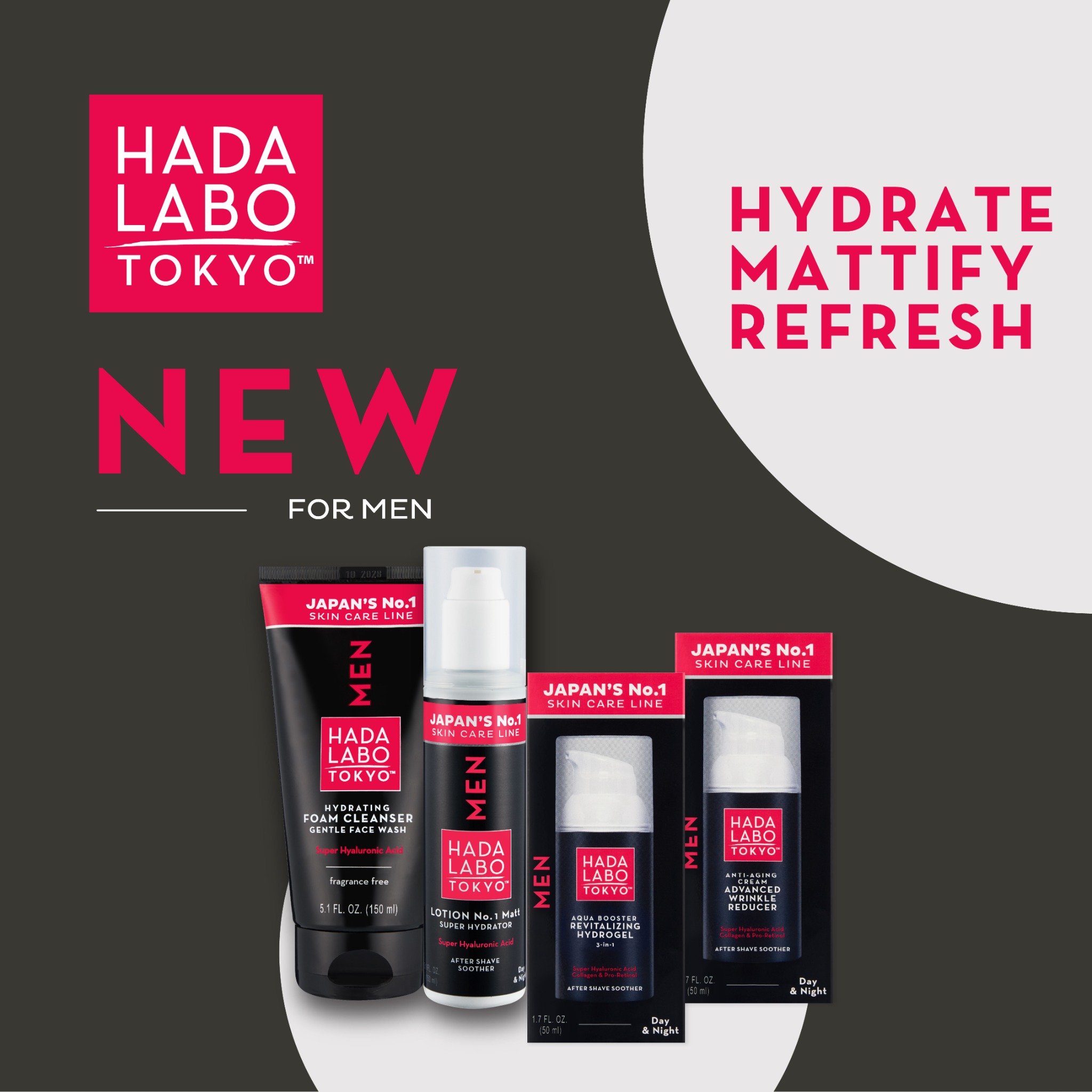 Hada Labo South Africa Facebook ad: Smooth Hydrated Skin