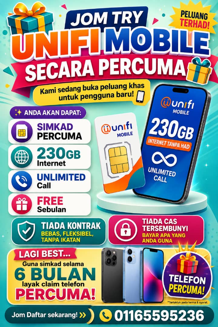 Unifi Laju Gila Facebook ad from May 12, 2026