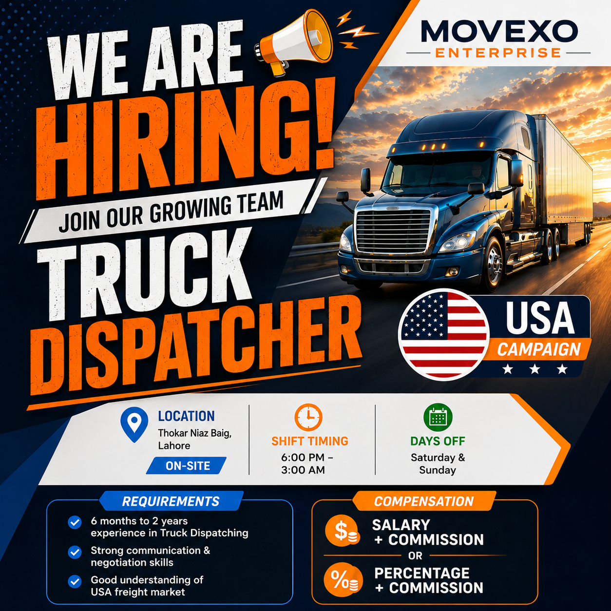Dispatch by ALI Facebook ad: Hiring Dispatchers
