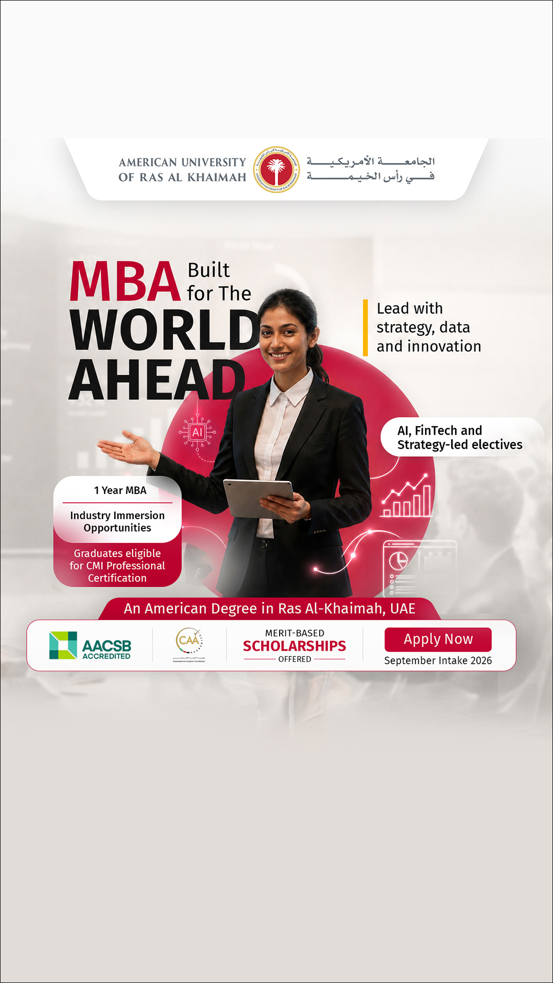 American University of Ras Al Khaimah Facebook ad