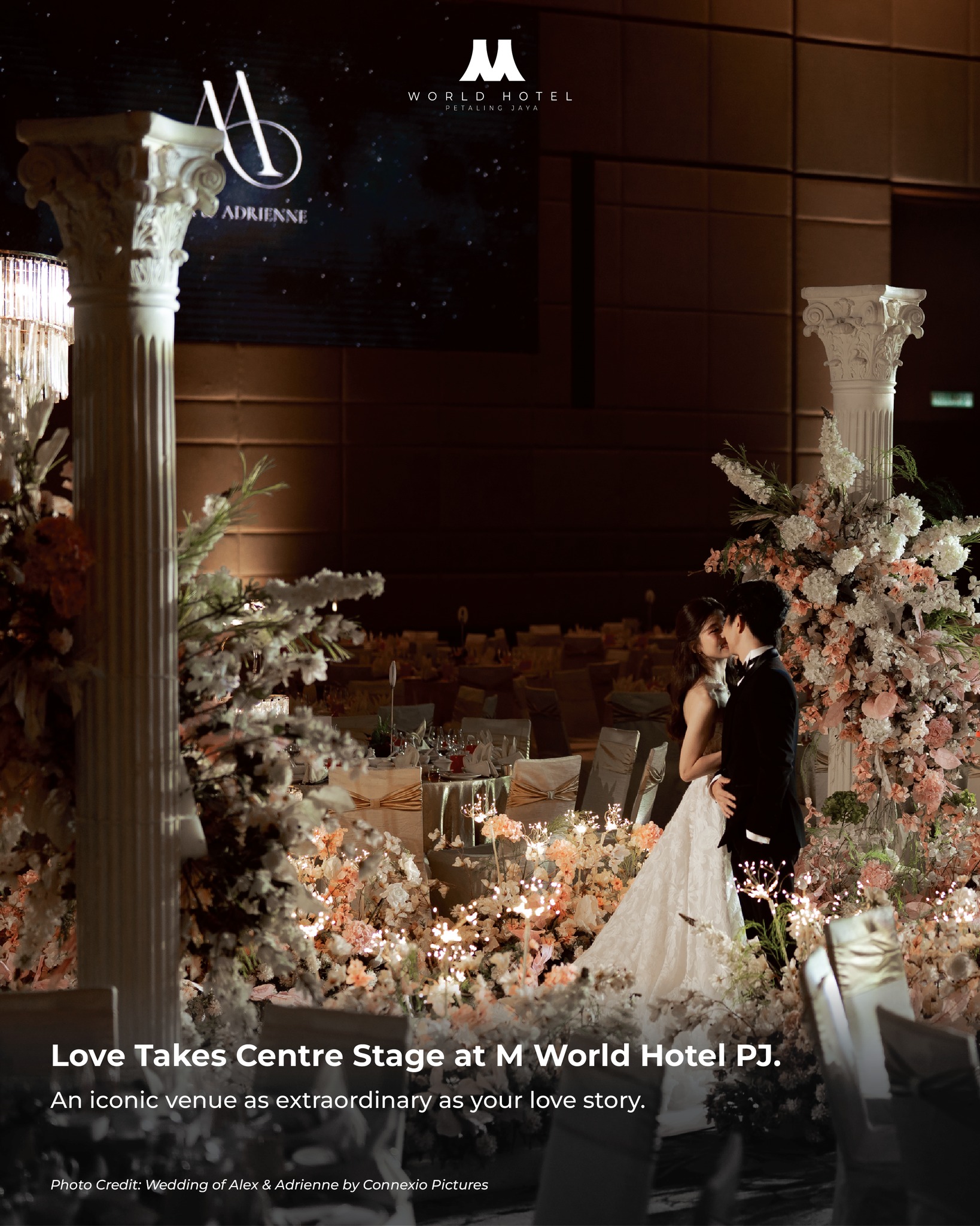 M World Hotel Petaling Jaya Facebook ad: Every love story is unique.