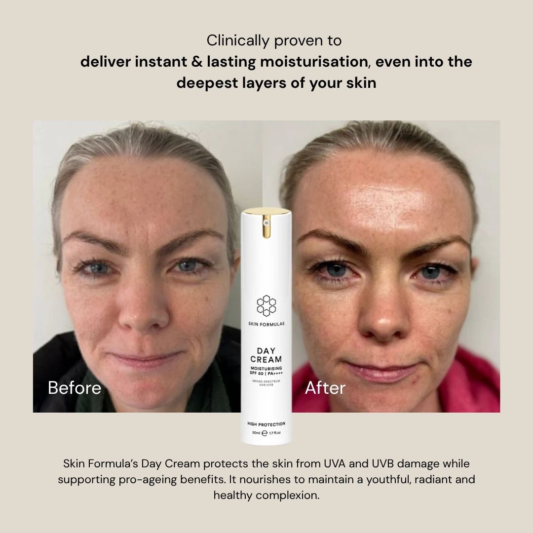 Skin Formulas Facebook ad: A daily moisturising shield