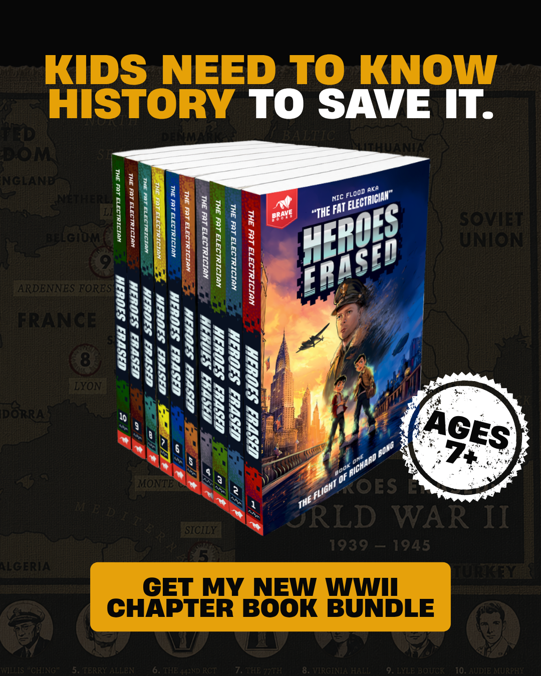 The Fat Electrician Facebook ad: Get My Brand New Book Series Today!