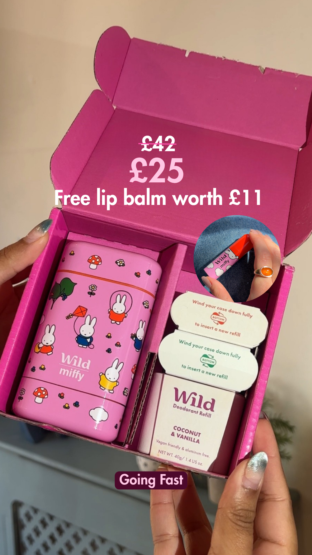 Wild Facebook ad: Free Lip Balm with Miffy