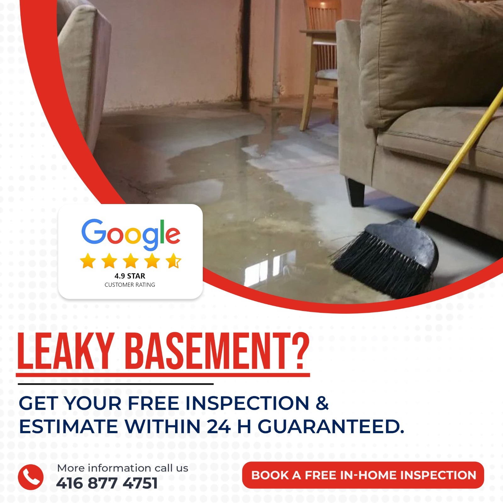 Aluneed - Toronto Waterproofing, Damage Repair, & Prevention Facebook ad