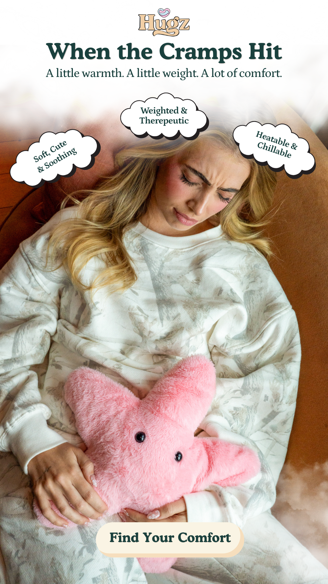 Hugz Weighted Friend Facebook ad