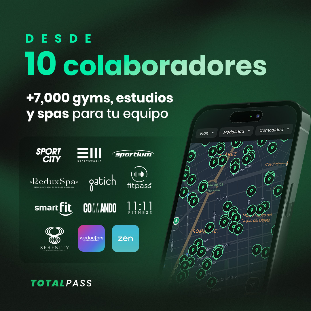 TotalPass México Facebook ad: Refiere a tu empresa