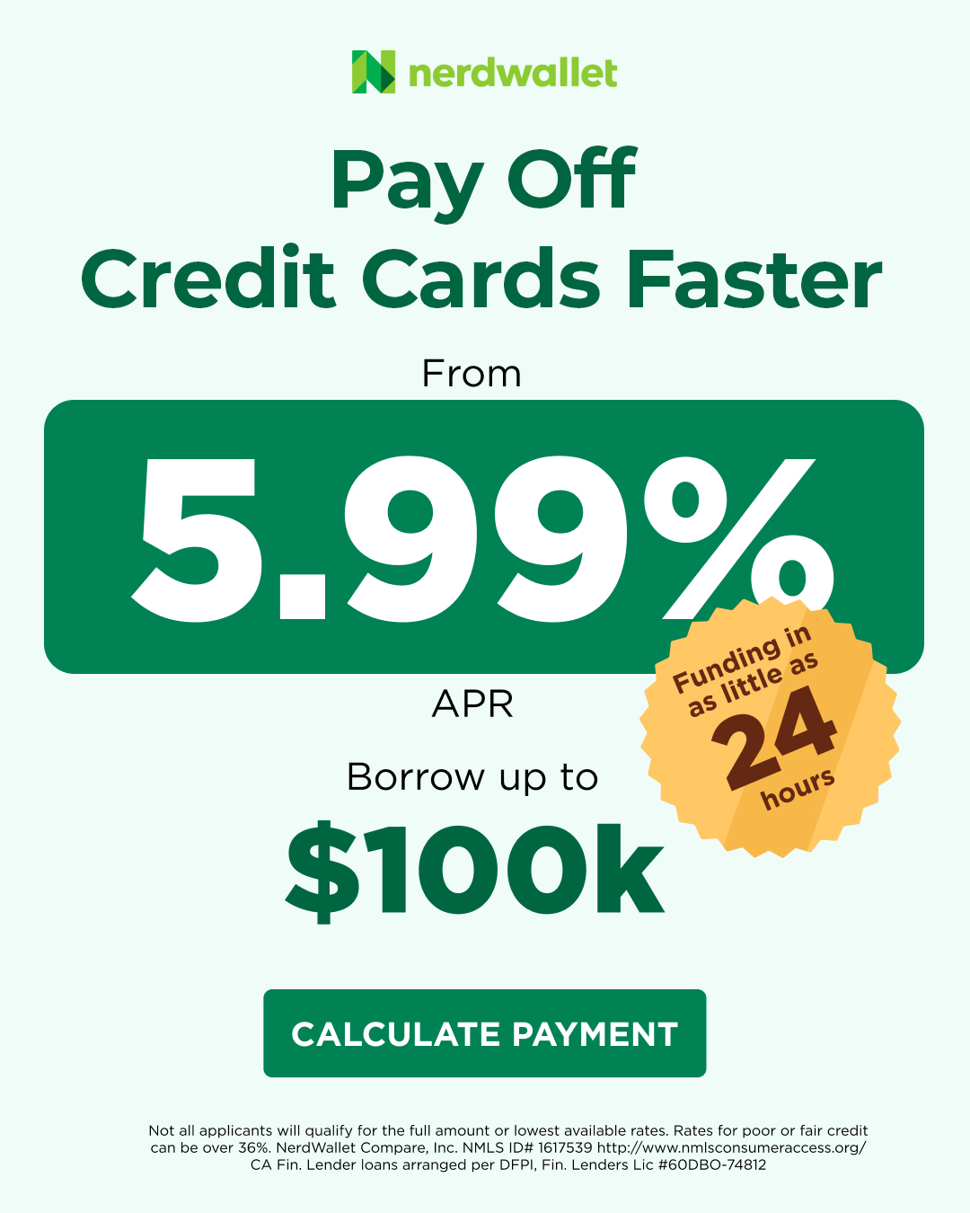 NerdWallet Facebook ad