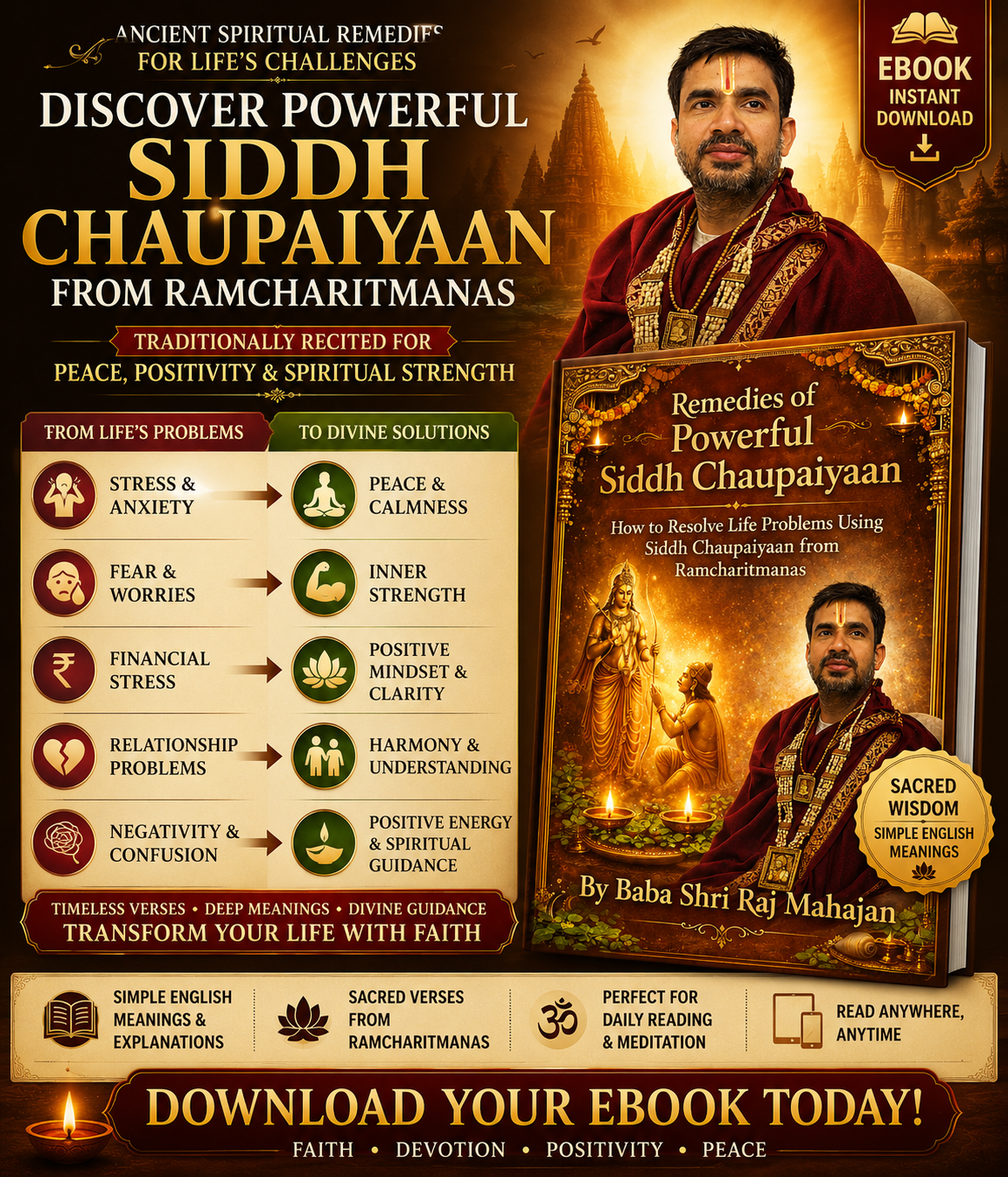 Shri Raj Mahajan Facebook ad: Ancient Spiritual Remedies for Life’s Challenges