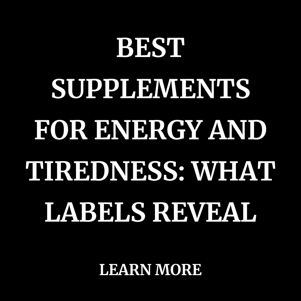 Smart Answers Facebook ad: Best Supplements For Energy And Tiredness