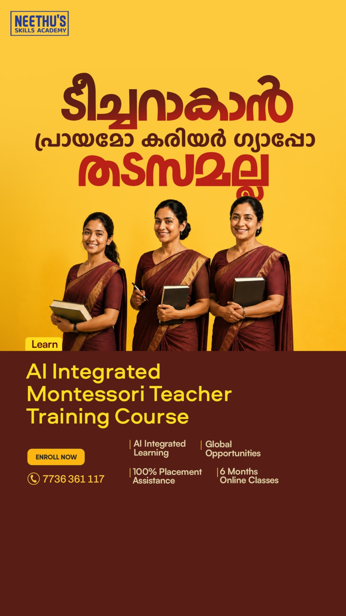 Neethu's Academy Facebook ad