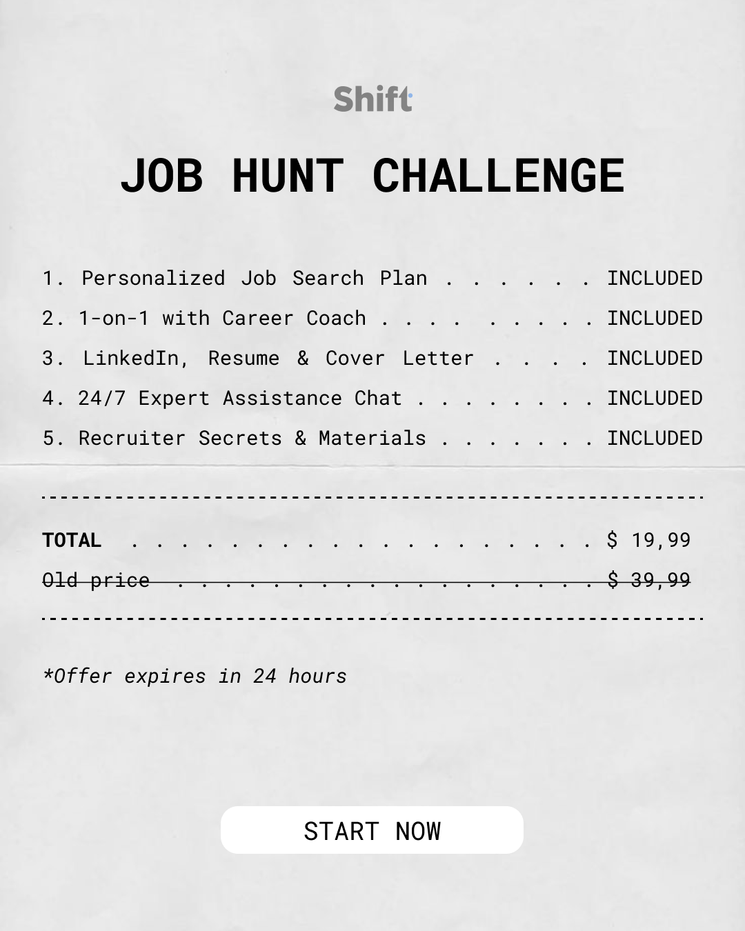 Shift - Transform Your Career Facebook ad