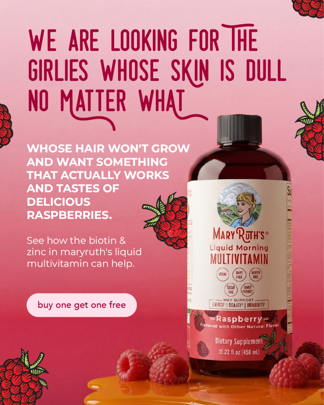 Hair Glow Daily Facebook ad from Aug 17, 2026