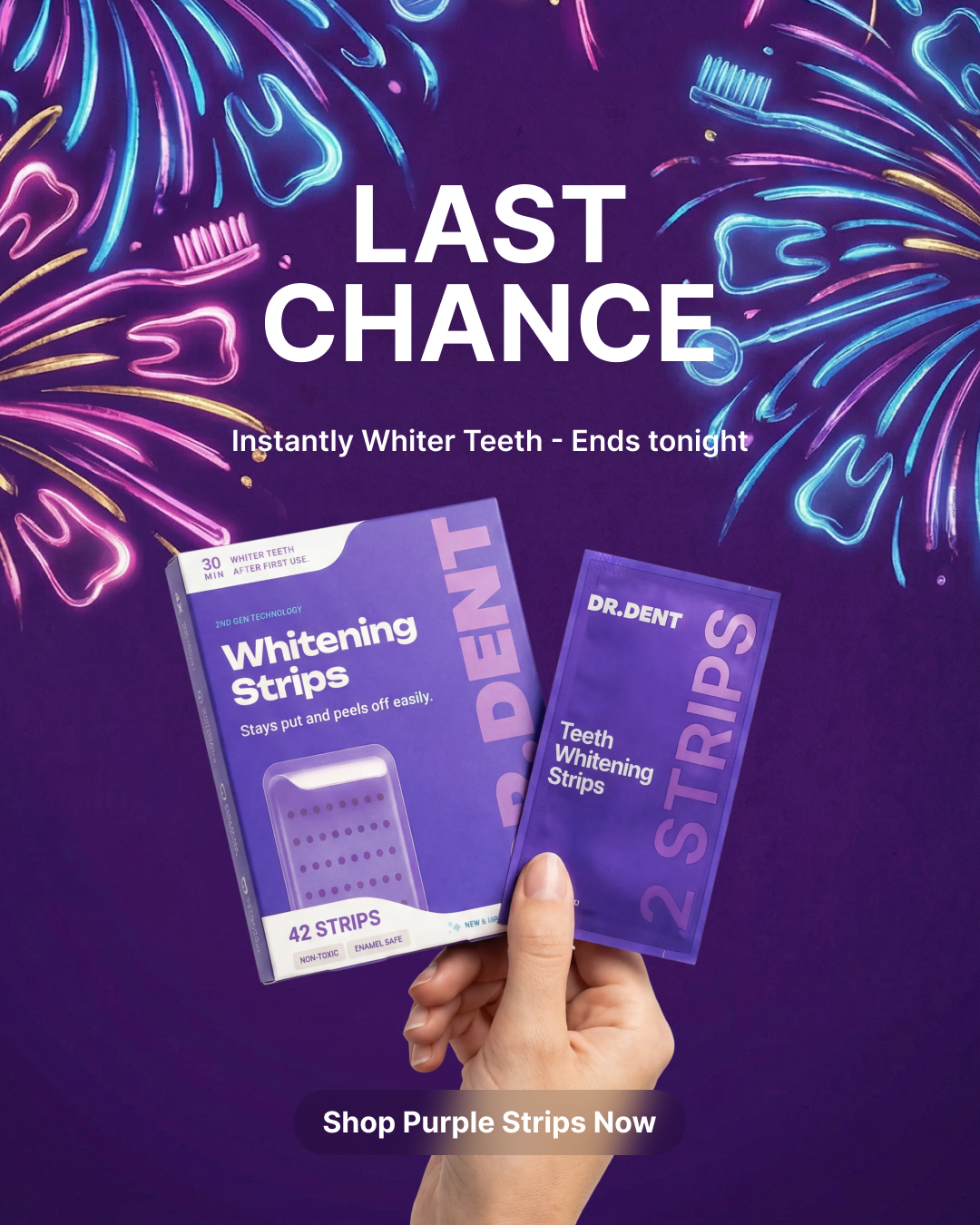 Drdent.co Facebook ad: Whiten Teeth in 7 Days