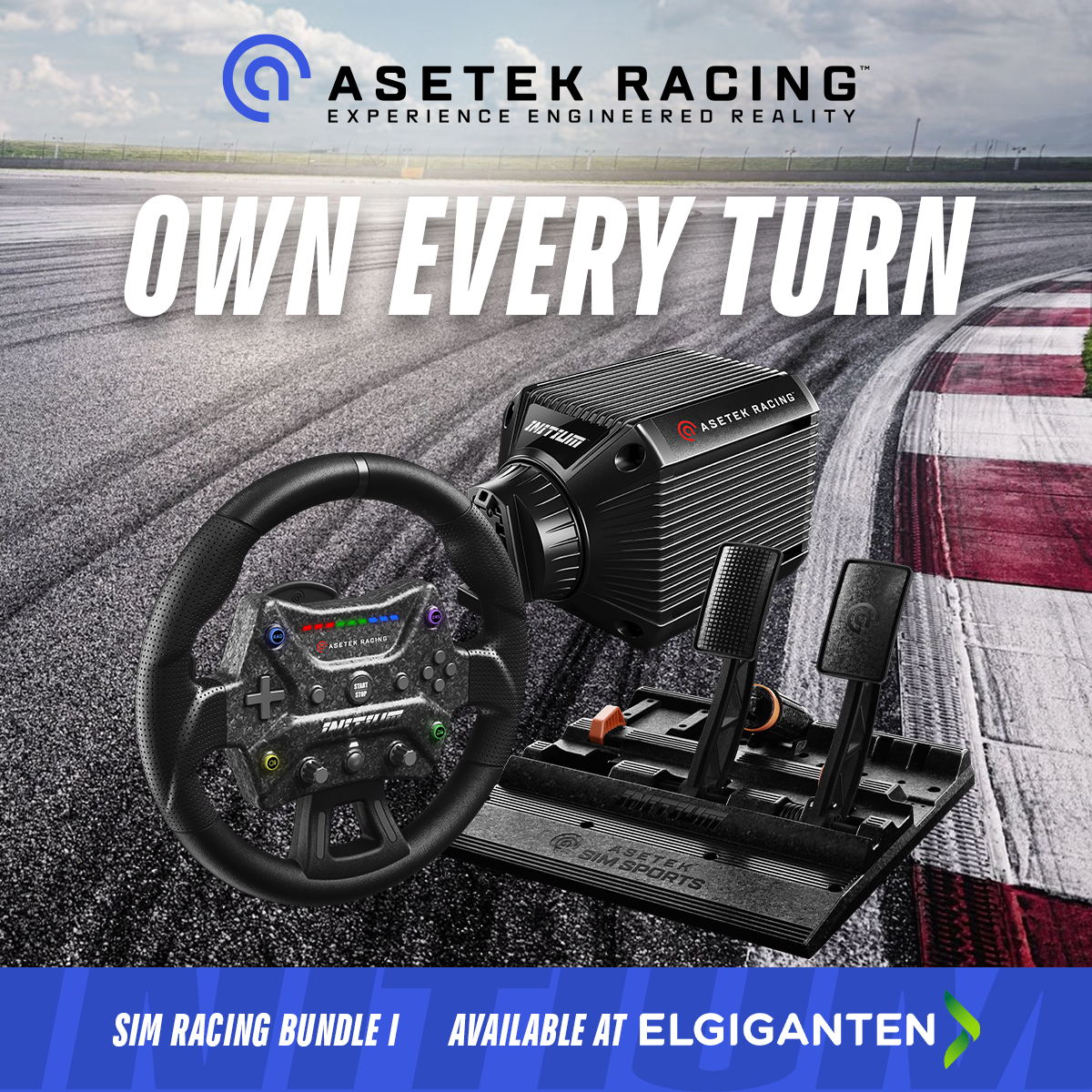 Asetek Racing Facebook ad: Initium hos Elgiganten
