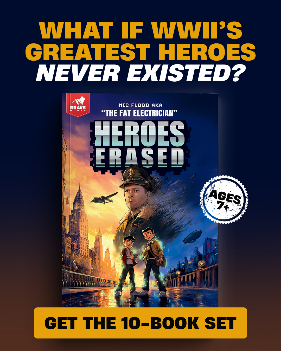 The Fat Electrician Facebook ad: Get My Brand New Book Series Today!