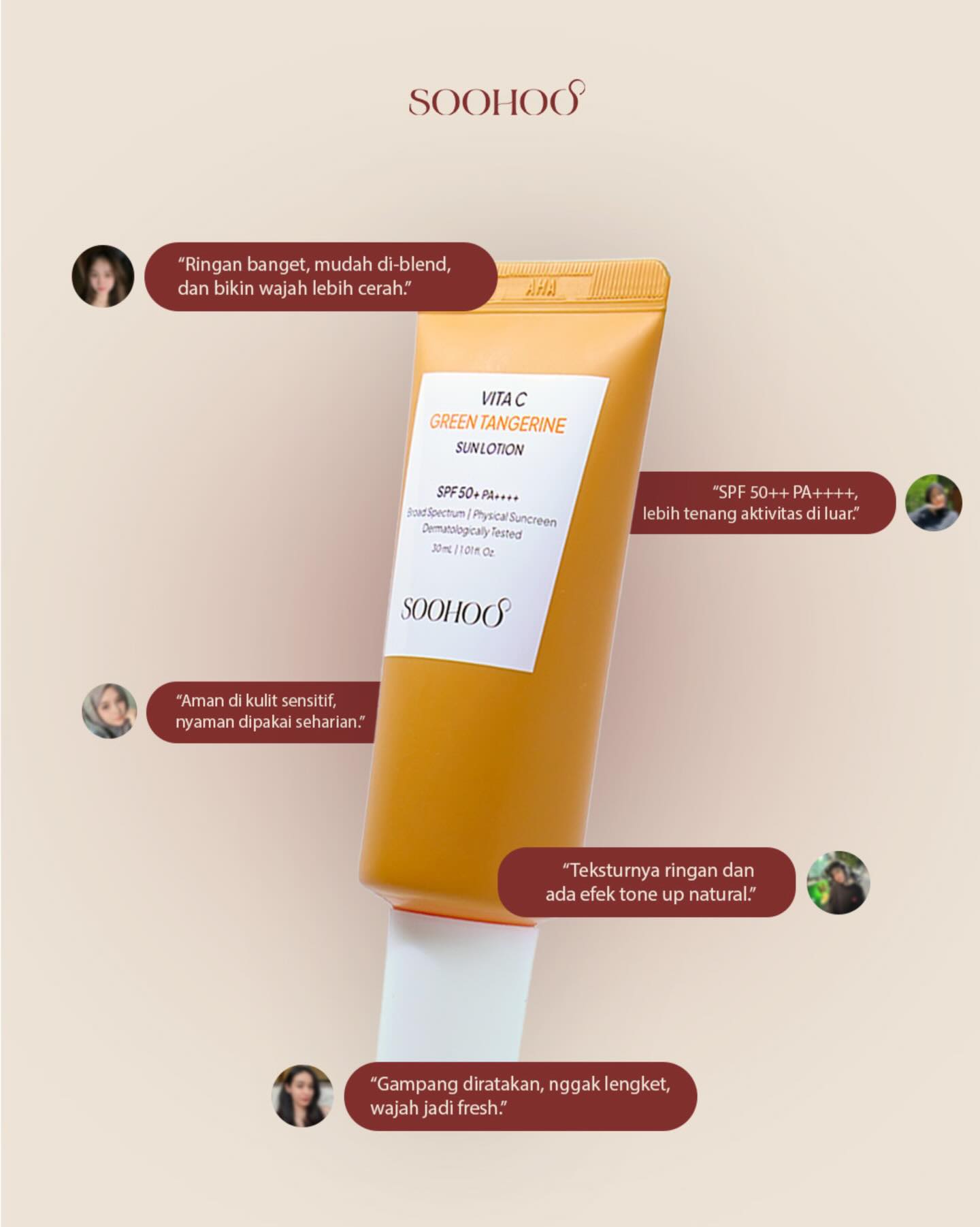 Soohoo Facebook ad: Sunscreen yang bukan cuma melindungi, tapi juga bikin…