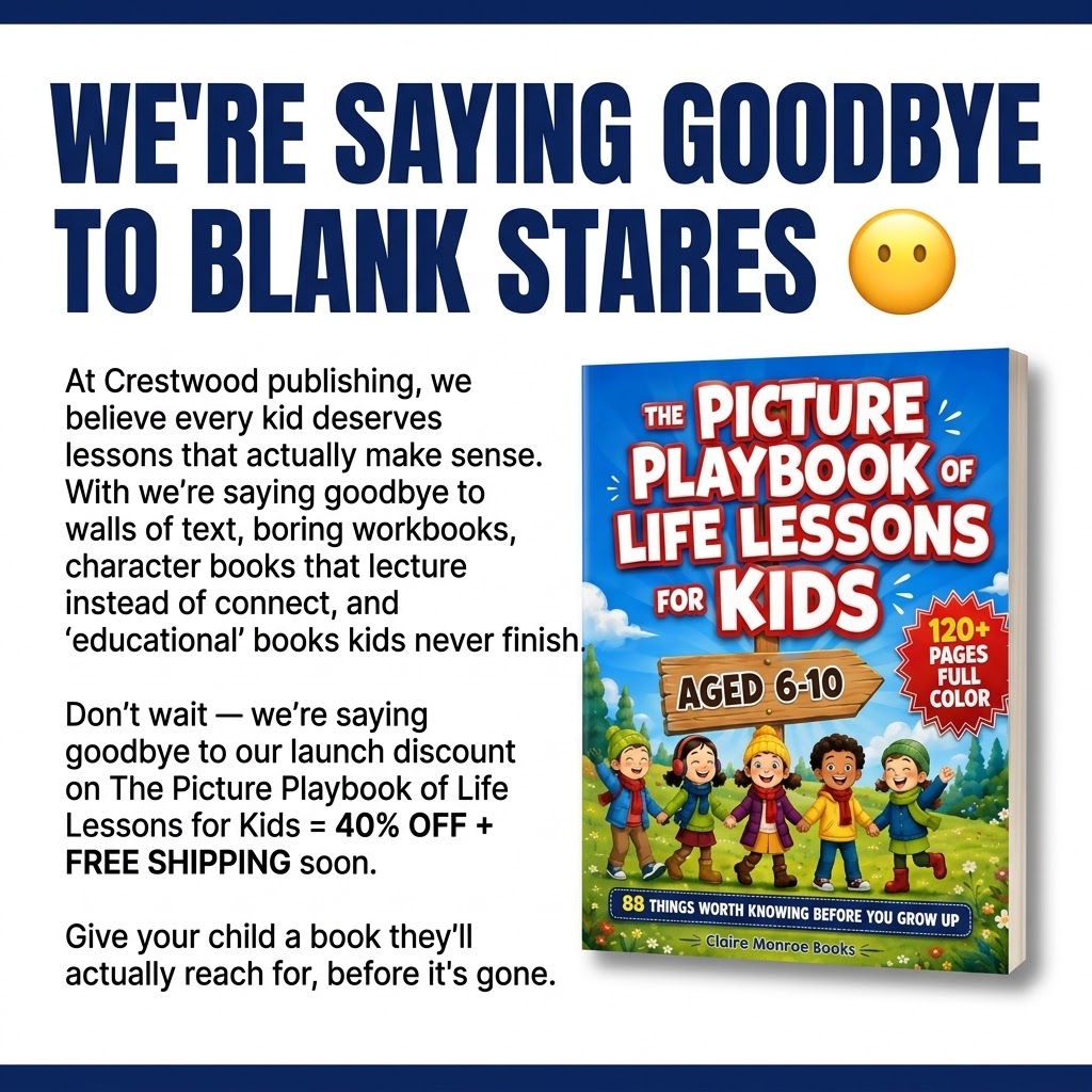 Crestwood Publishing Facebook ad: Saying Goodbye Soon. Don't Miss This