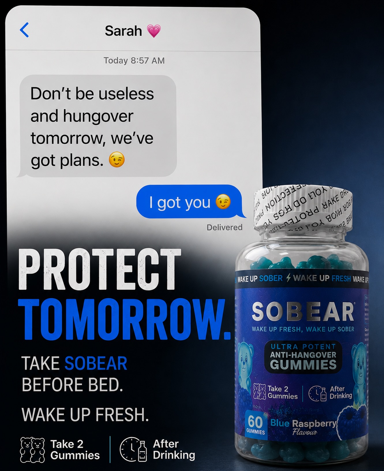 SoBear Hangover Gummies Facebook ad: SoBear