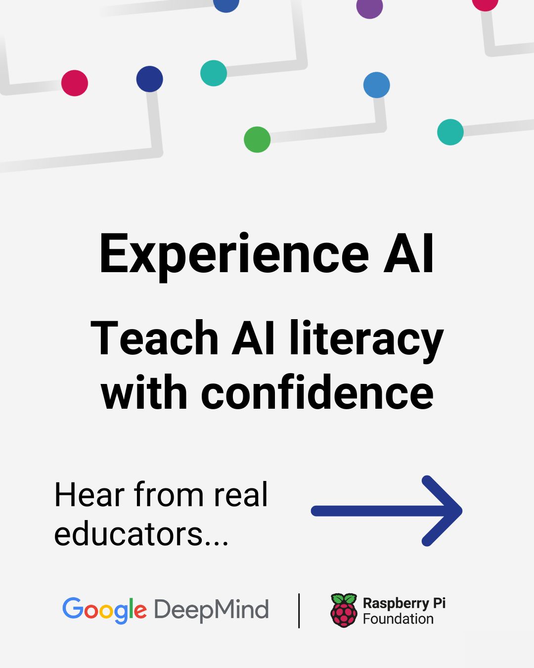 Raspberry Pi Foundation Facebook ad: Your students are already using AI