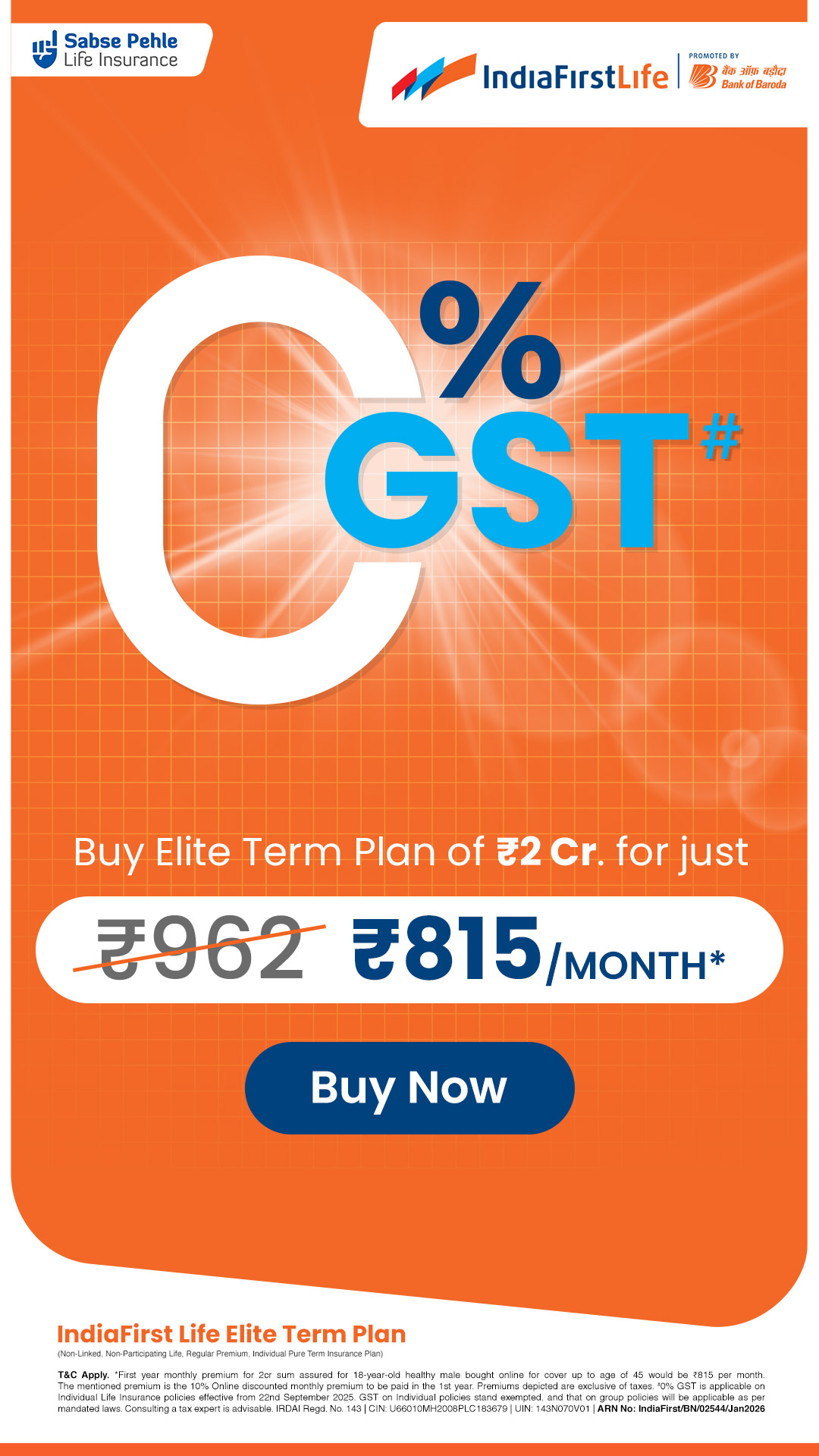 IndiaFirst Life Insurance Facebook ad