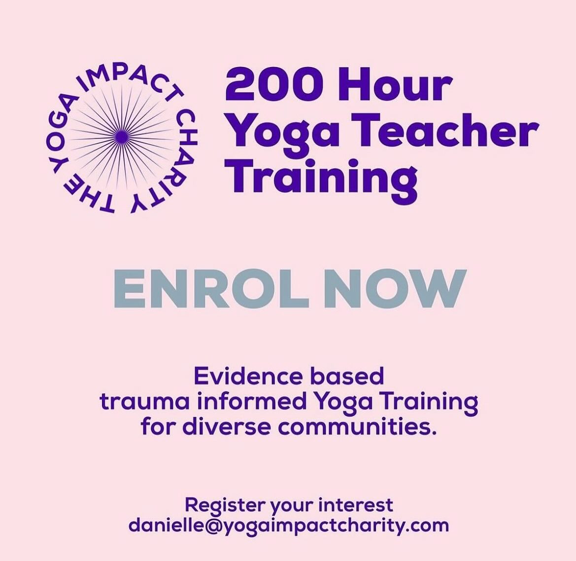 The Yoga Impact Charity Facebook ad: We’re coming to Melbourne - Enrolments now open…