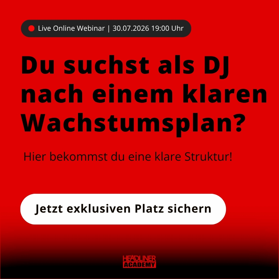 Headliner Academy Facebook ad: Warum viele DJs zu wenig verdienen