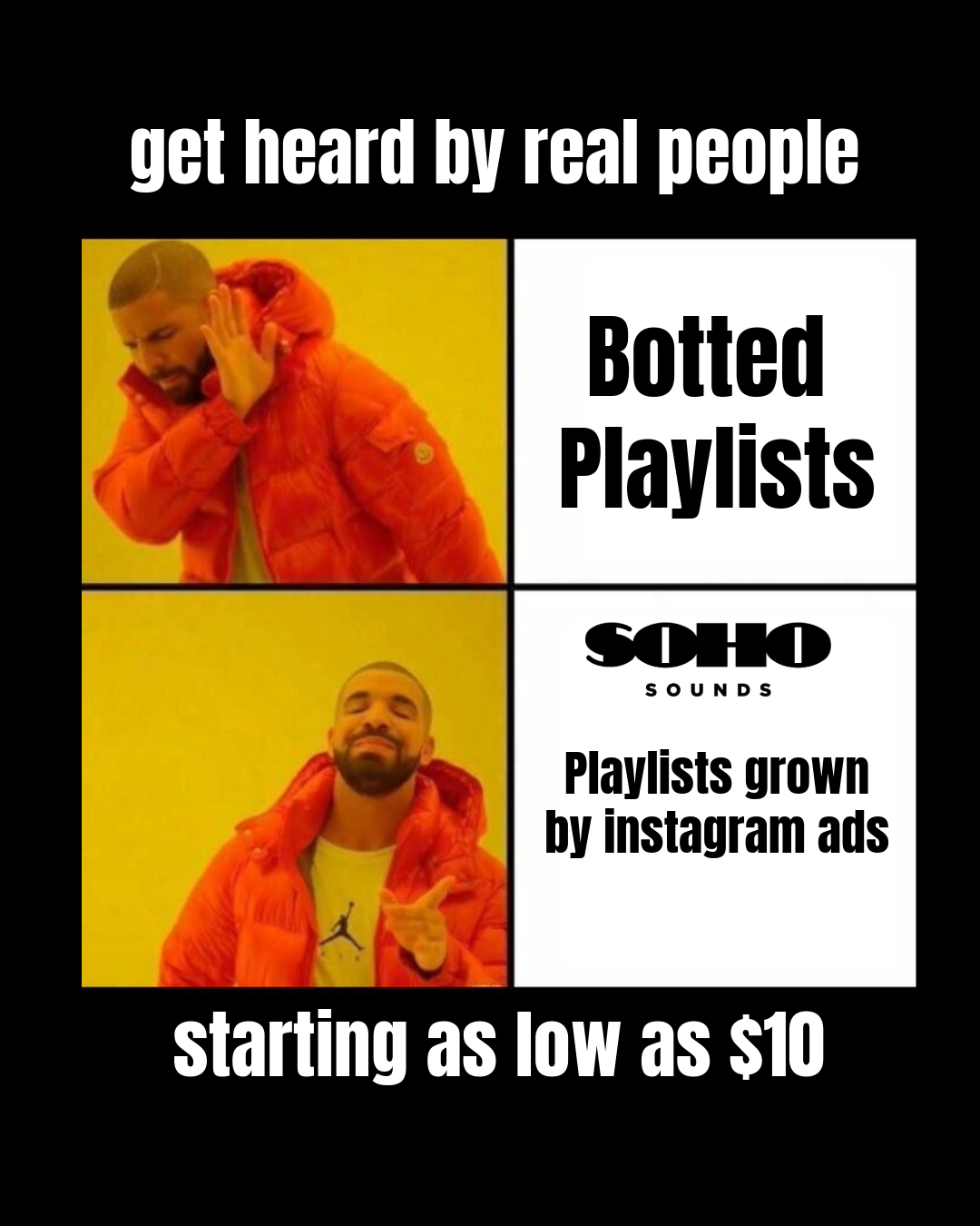 Soho Sounds Facebook ad