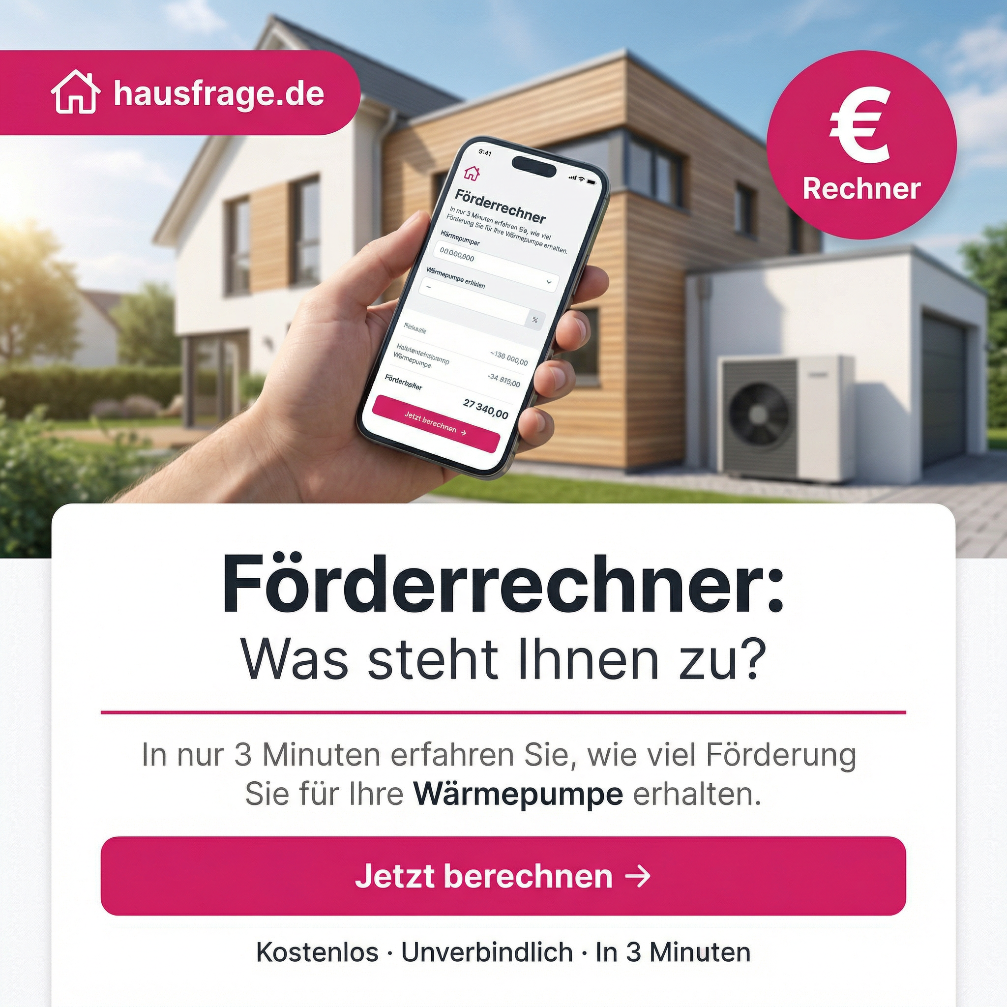 Hausfrage Facebook ad