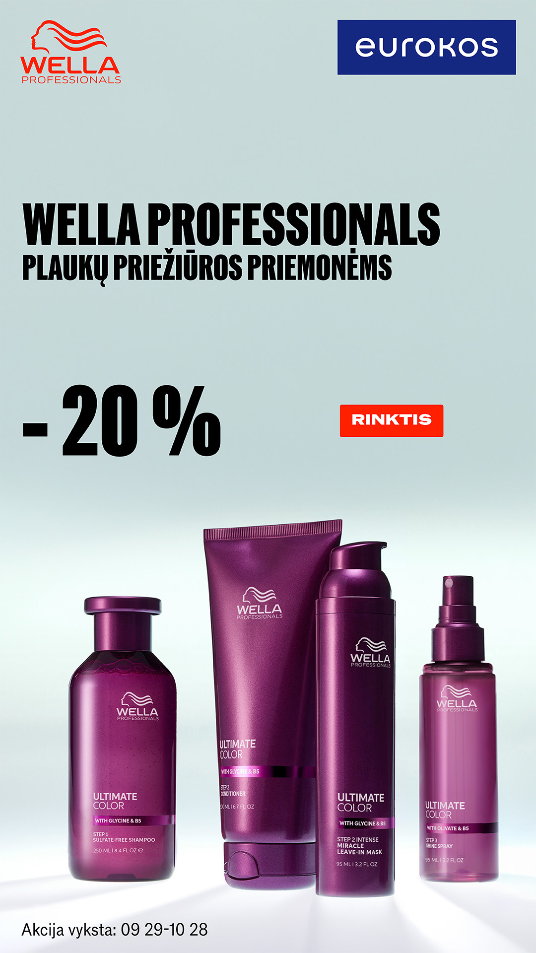 EUROKOS Facebook ad: Visiems kvapams iki -35%