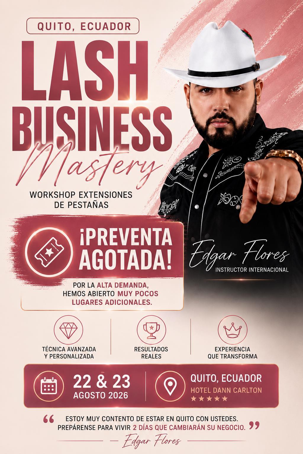 La FLAKA Valencia Facebook ad: CONVOCATORIA NACIONAL PARA LASHISTAS PROFESIONALES