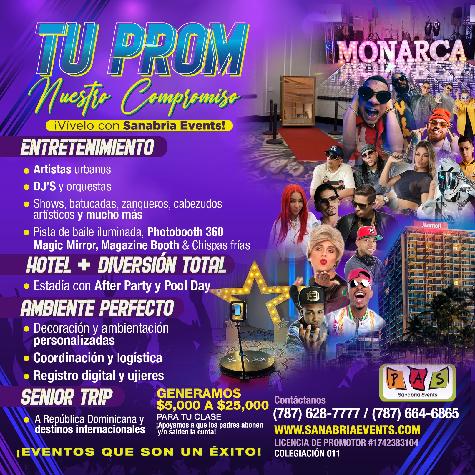 Sanabria Events Facebook ad: Hotel Prom Package | Sanabria Events