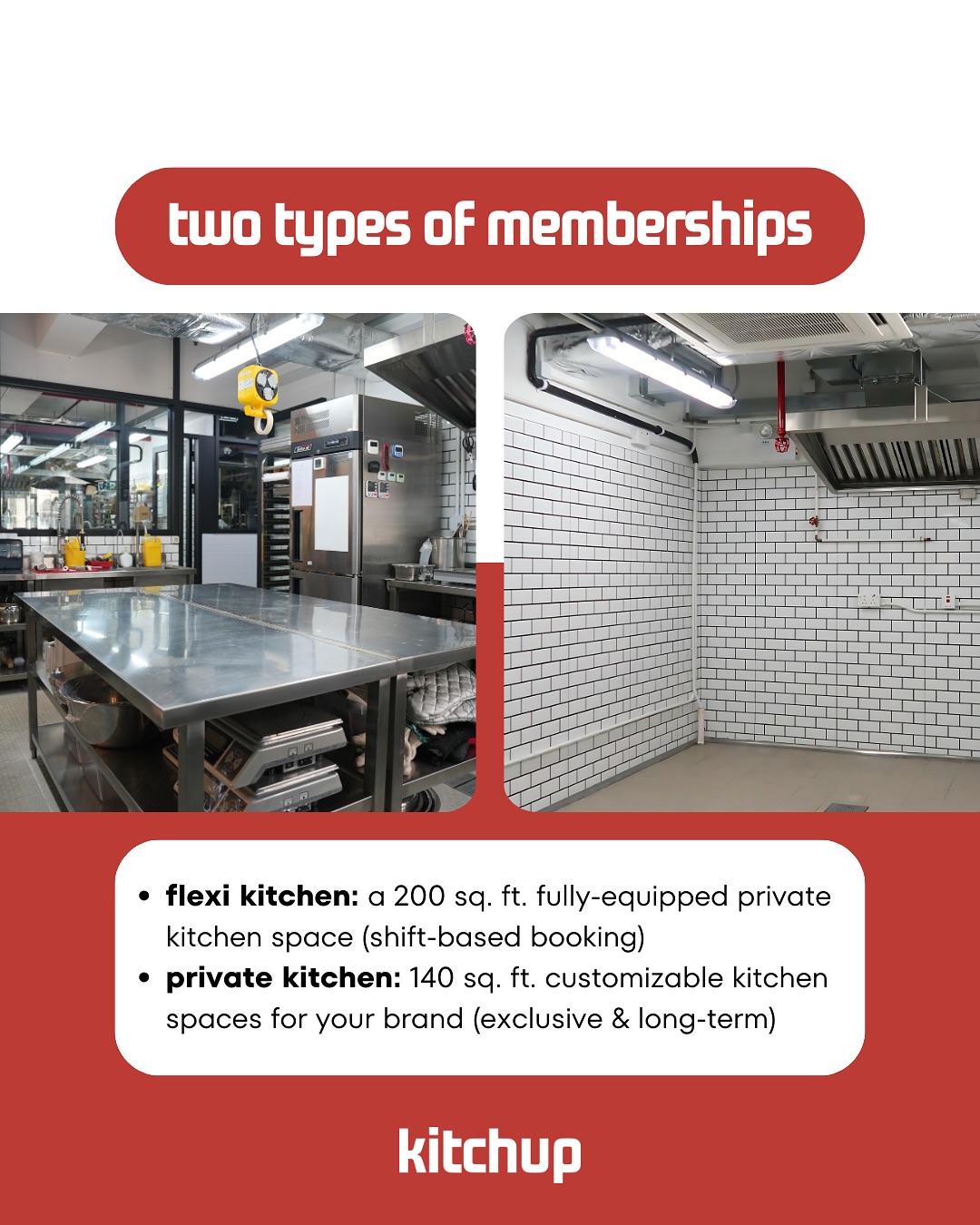 kitchup Facebook ad: our licensed kitchen brings together up-and-coming…
