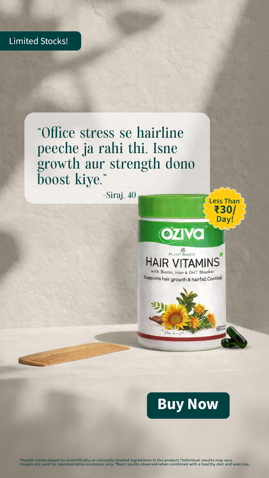 OZiva Facebook ad